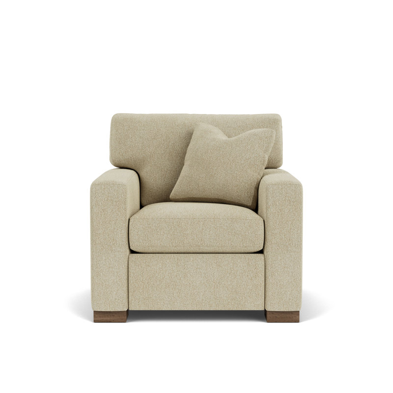 Fauteuil l 37 po, 100 % polyester gris