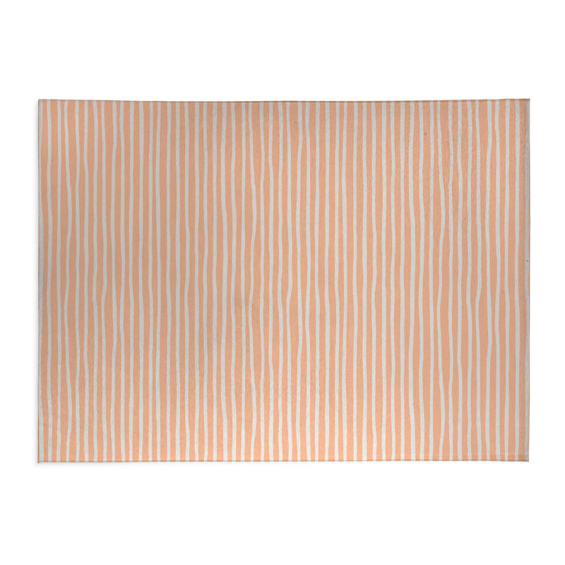 Ribbon Play Chimi Indoor Doormat, 36" W x 60" L, Peach