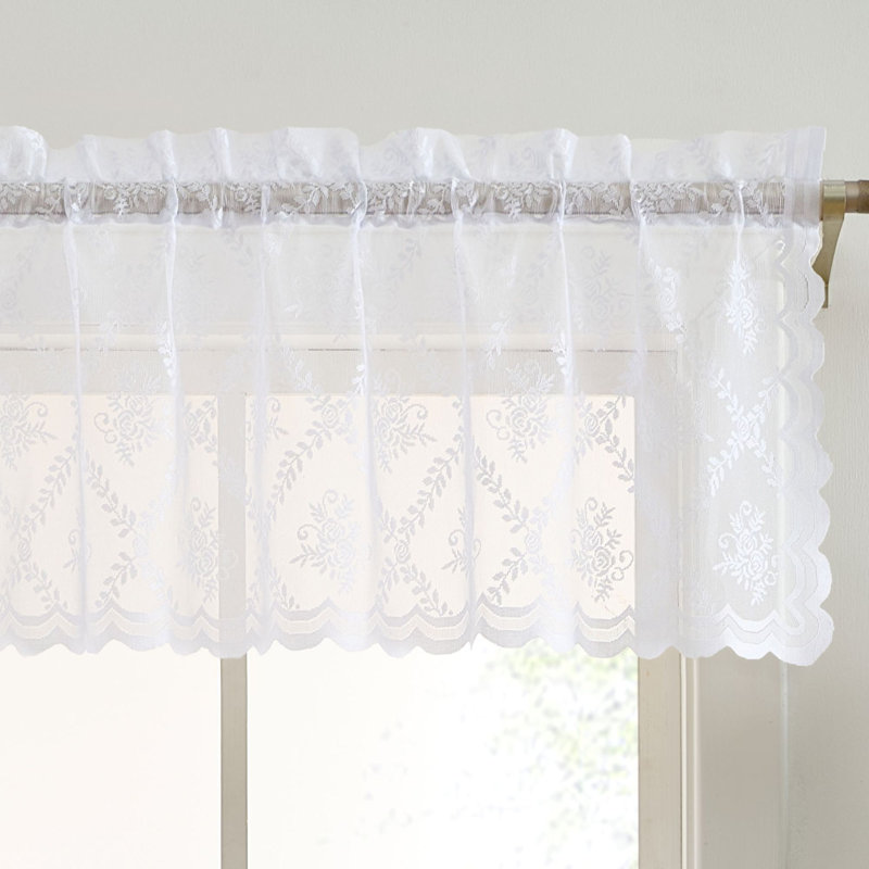Additri Scalloped Window Valance, White