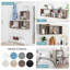  Ensemble de 3 tablettes murales cubiques flottantes pour la découverte de l'espace, Eucalyptus-51217916