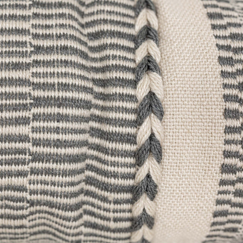 Modern Fringed Outdoor Throw Pillow