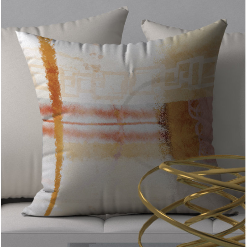 Housse et insert de coussin carré attrayant tendance, 20 po X 20 po
