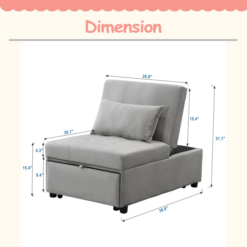 Folding Ottoman Sofa Bed