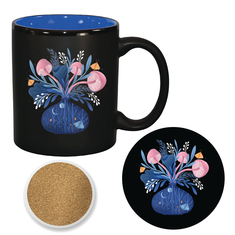 Whimsical Arrangement 11 oz Mug & Coaster Set