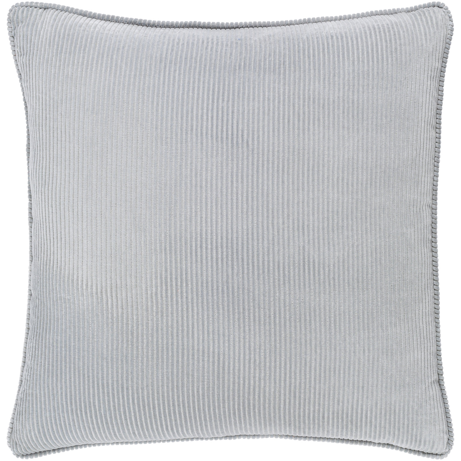 Saraphine Cotton Throw Pillow, Light Gray, 20" x 20", Polyester/Polyfill