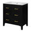 Meuble-lavabo autoportant avec tiroirs de rangement-741590870