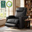 Fauteuil inclinable électrique, sièges de cinéma maison avec appui-tête réglable, port USB et de type C, éclairage DEL et rangement d'accoudoirs-27409584
