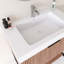 Meuble-lavabo simple autoportant 30 po en noyer avec surface intégrée