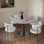 French vintage home round dining table sets