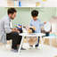 Teamson Kids 3 pièces Table avec filet de rangement et chaises