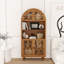 Armoire d'appoint haute Artisan avec portes et tablettes ouvertes