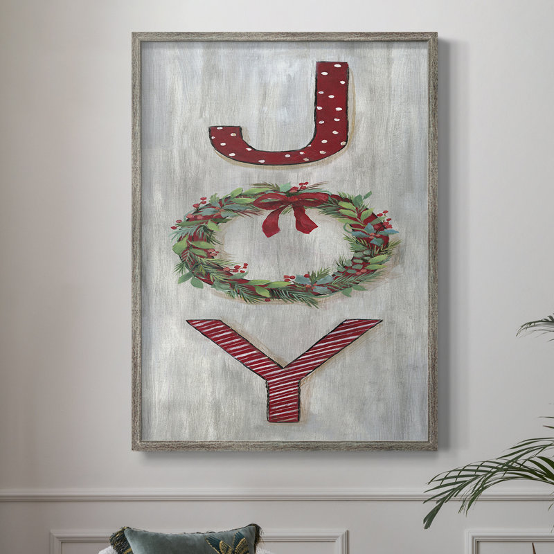 Joy Framed Print - Solid Wood, 15" H x 12" W