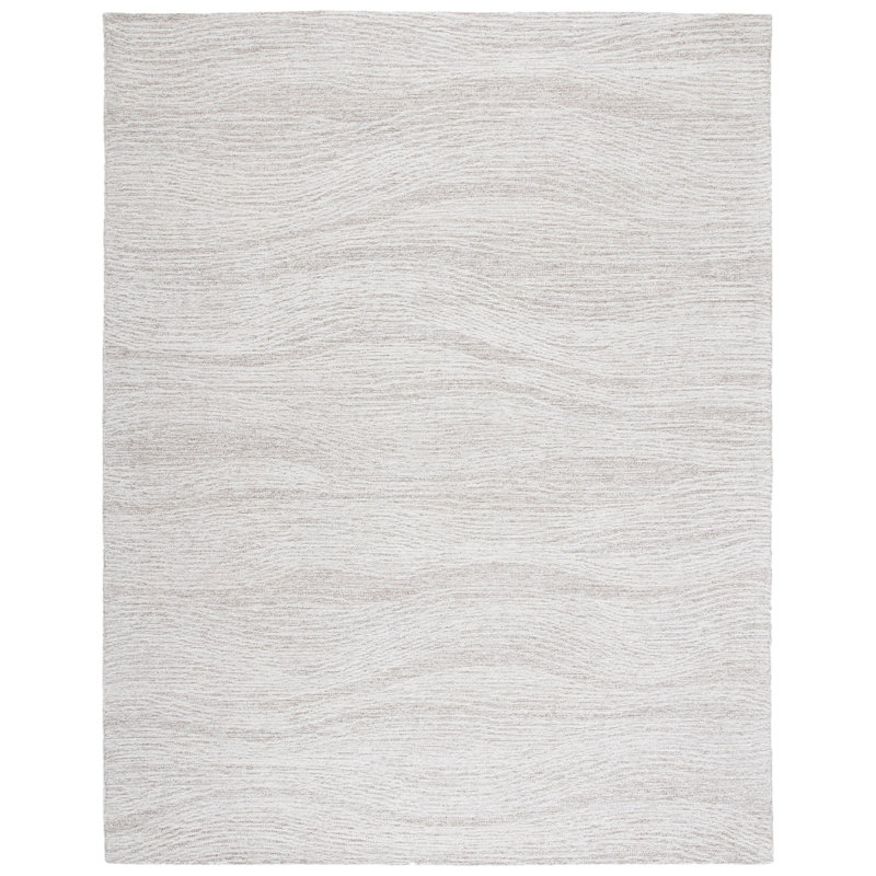 Aldwell Hand Tufted Indian Wool And Cotton With Latex Abstract Rug, Rectangle 10' x 14'