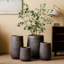 Vase de sol en céramique mouchetée de cuivre antique, de style wabi-sabi, fabriqué à la main (8,27 po H) - objet de décoration intérieure-131263117