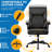 Marama Ergonomic Leather Office Chair with Flip-Up Armrests-546013319