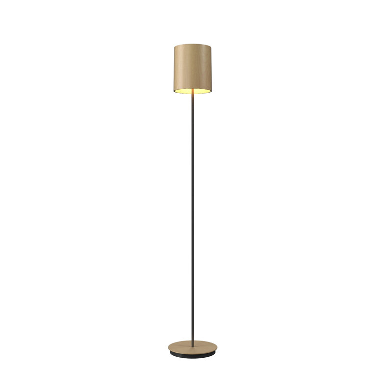 Cylindrical Floor Lamp, Maple
