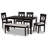 6 - Person Four Leg Dining Set-1227696344