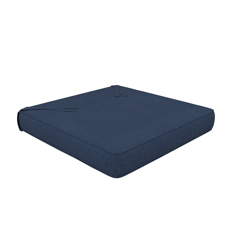 Sunbrella Indoor/Outdoor Dining Chair Cushion, 16" W x 16" D, Sunbrella® Spectrum Indigo