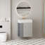 Meuble-lavabo mural 21,6 po avec lavabo en céramique