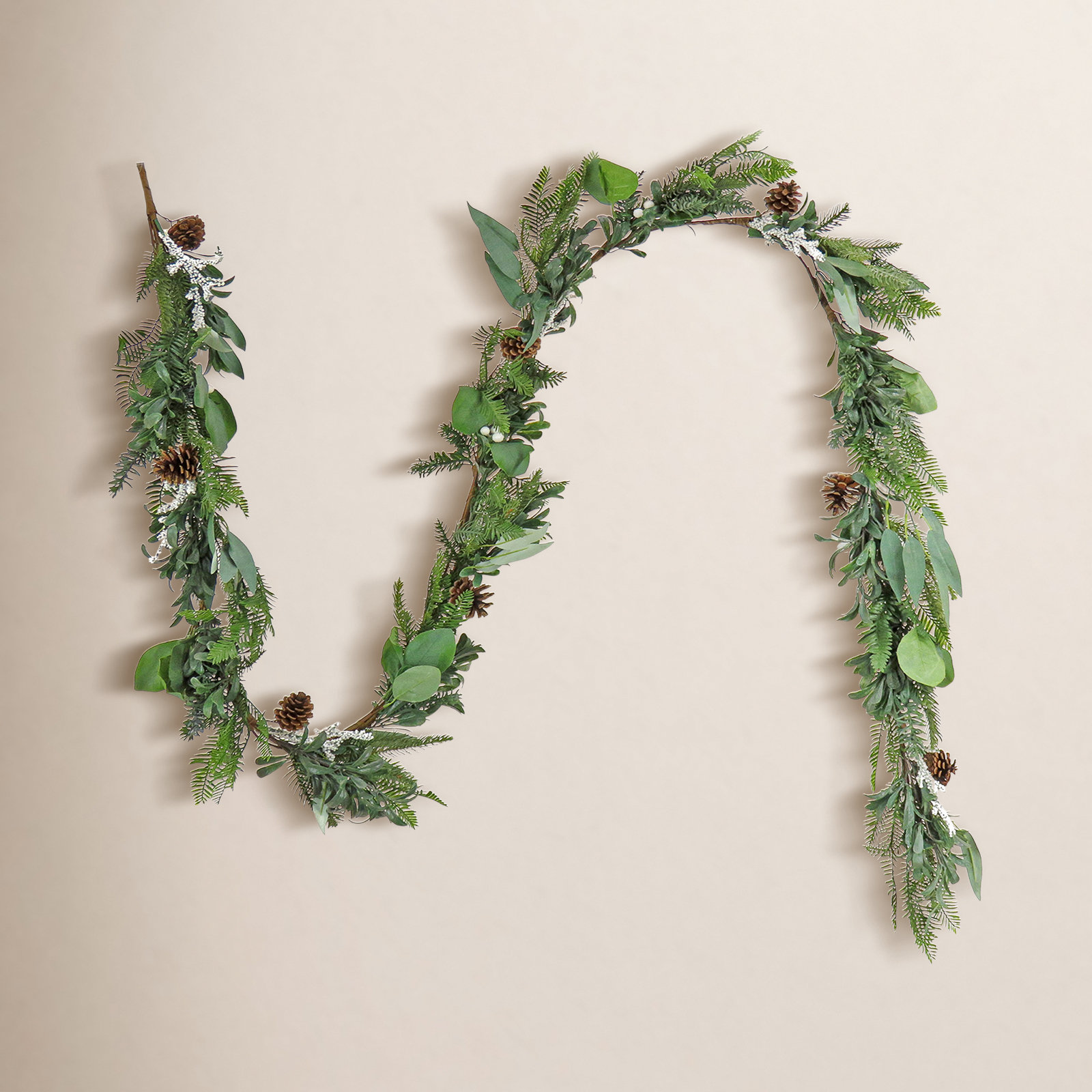 108" Mixed Pine Christmas Garland