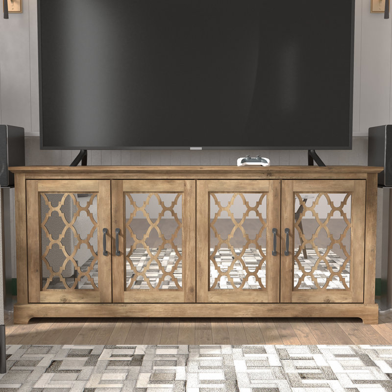 Chessani TV Stand for TVs up to 75", Black