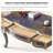 Solid Wood Hand-Painted Desk with 3 Drawers