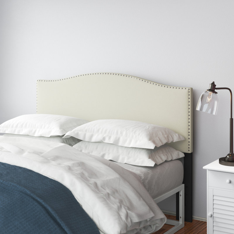 Salvaggio Upholstered Headboard, Full/Queen, Beige