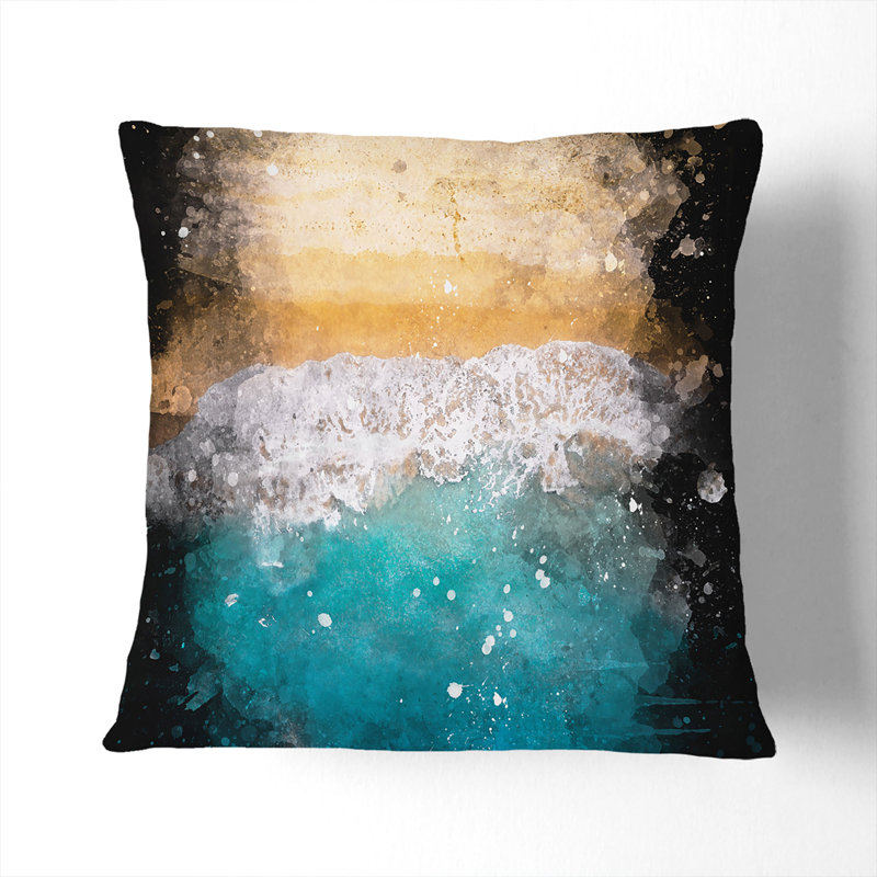 Square Cushion, 40cm H x 40cm W x 15cm D, Black