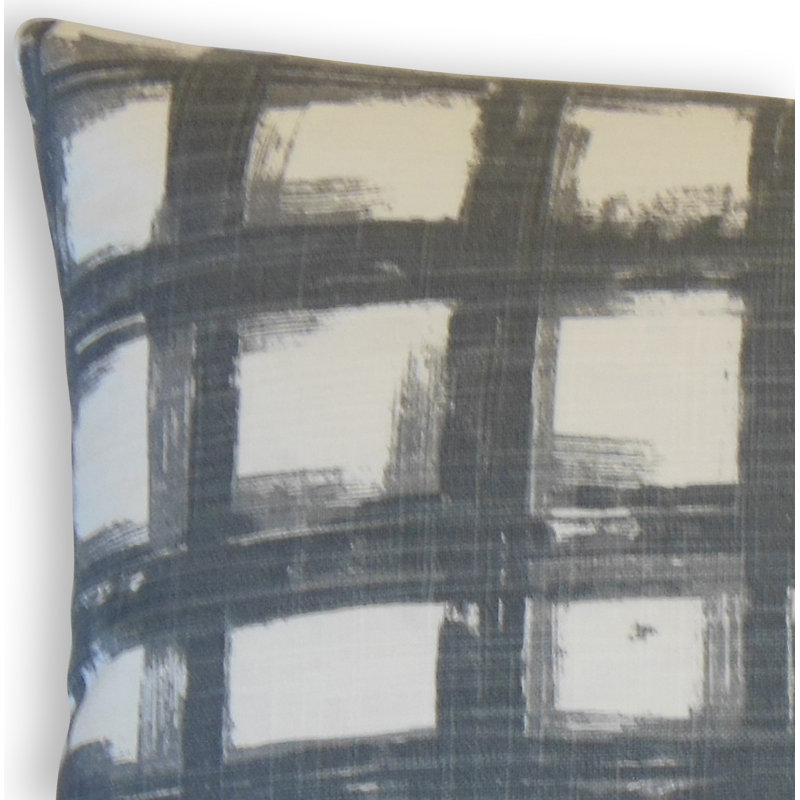 Coussin en coton Ocelotl, Hauteur (20 po) x largeur (20 po), Gris