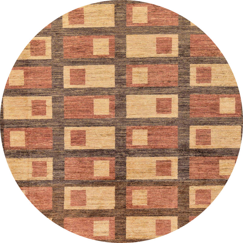 Tapis abstrait moderne 128, Rond 3 pi