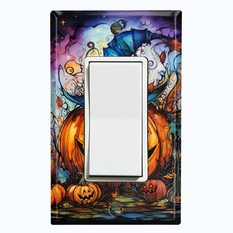 Figurine murale d'Halloween festive et citrouille d'Halloween