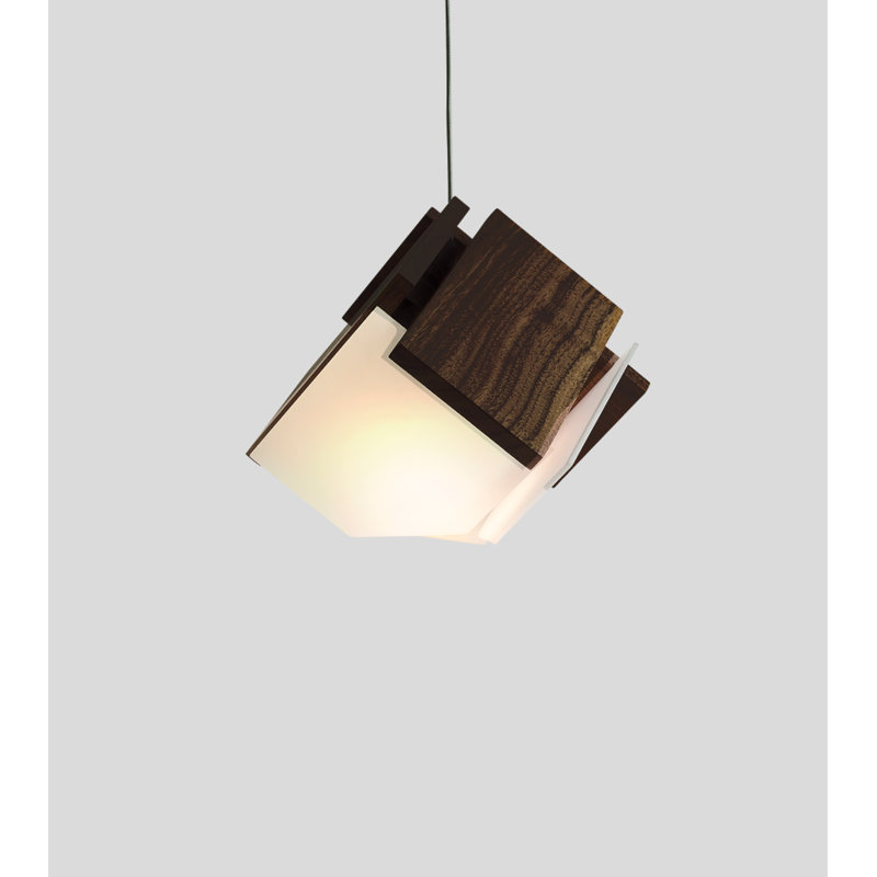 Mica L 1 - Light Pendant, Dark Stained Walnut