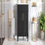 Meuble-lavabo 24 po avec lavabo intégré en céramique, meuble-lavabo simple avec 2 portes et meuble-lavabo simple pour petite et moyenne salle de bain-201006519