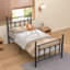Twin Size Metal Bed Frame 14 Inch Platform Bed No Box Spring Needed-1026966795
