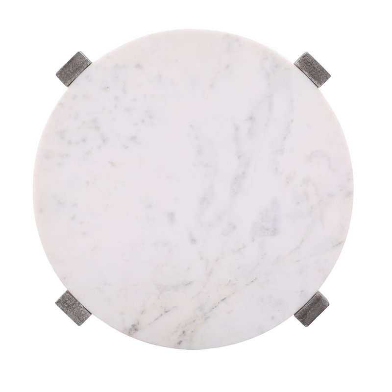 Ivanne Marble Top End Table