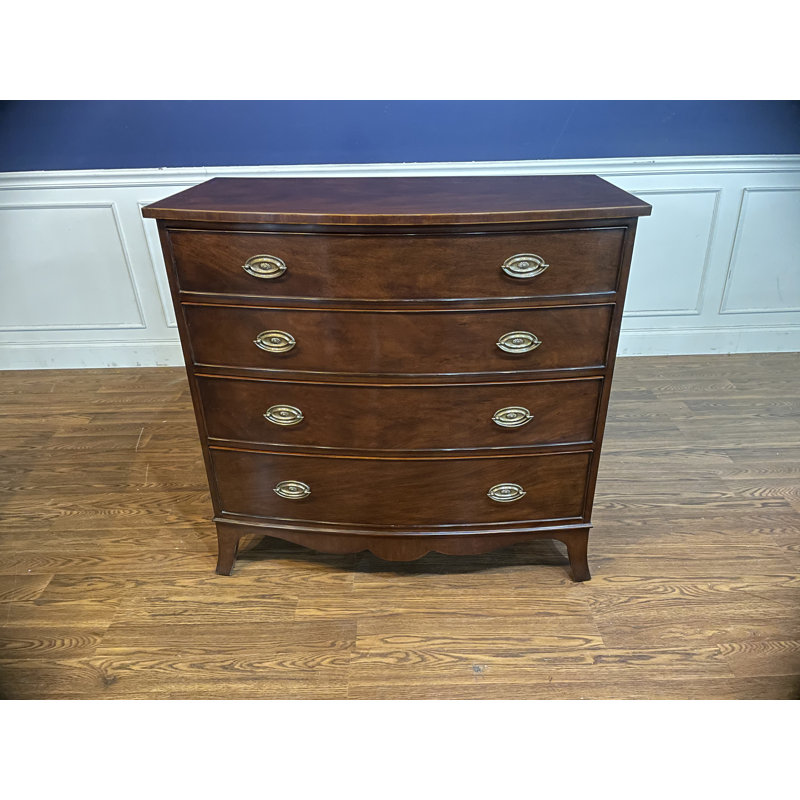 Bow Front Mahogany Chest