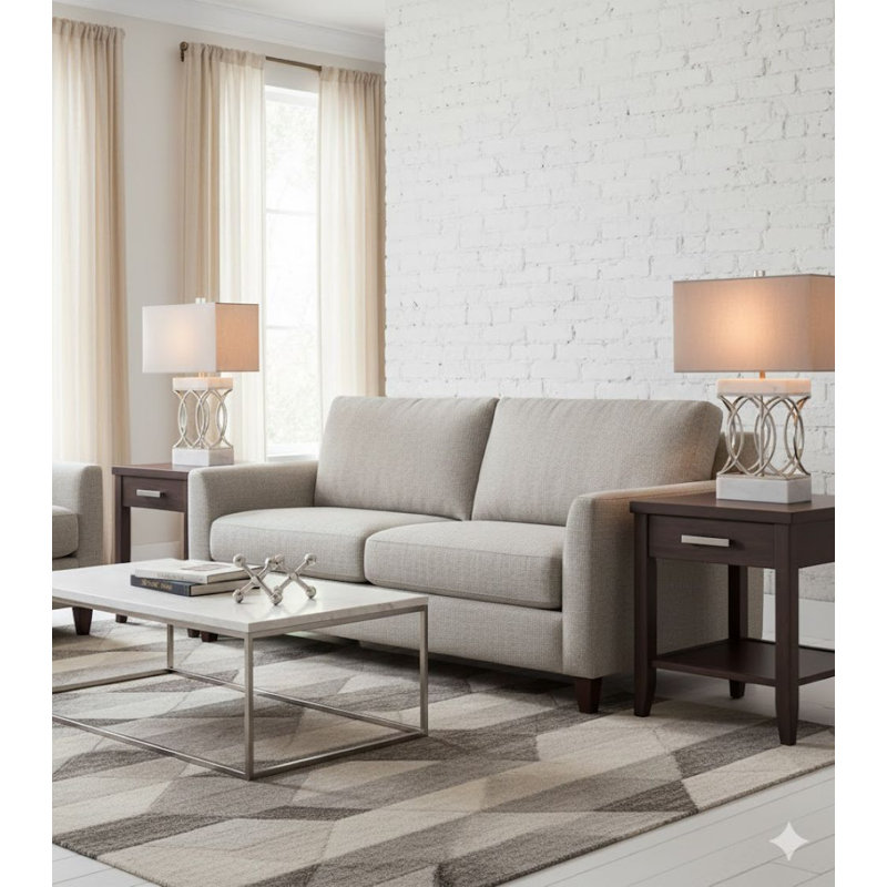 Hewitt 1 Light Silver Table Lamp