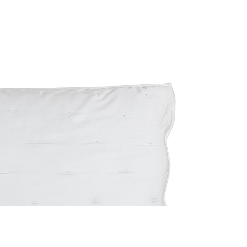 Grace 100% Cotton Sateen Quilted Coverlet, Twin Quilted Coverlet, White