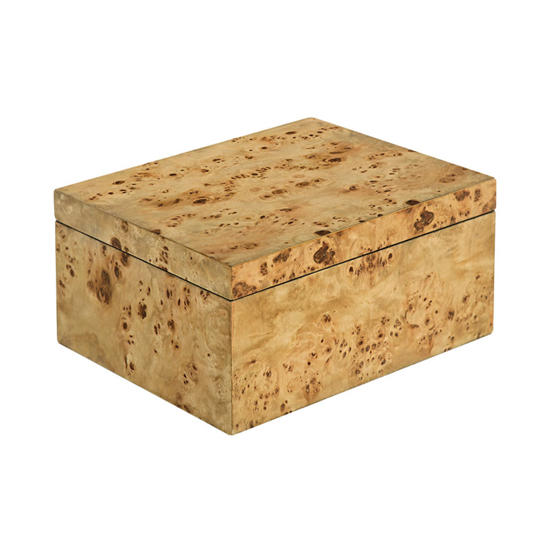 Boîte décorative, Bois noueux rustique, H 5,75 po x l 11,75 po x P 9,75 po