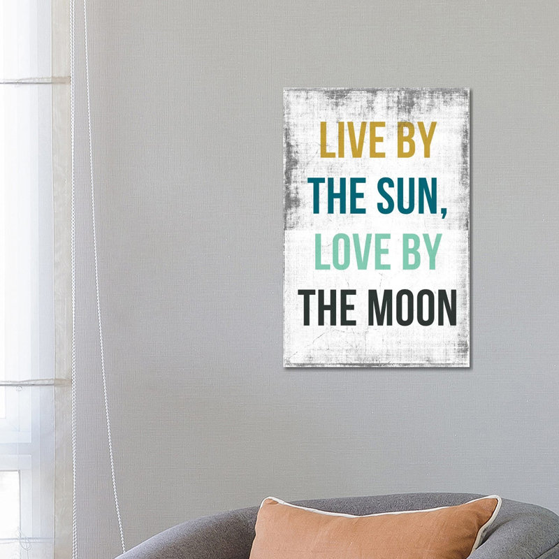 Live By The Sun, Love By The Moon by PI Studio - Wrapped Canvas Print, 66.04 cm H x 45.72 cm W x 1.91 cm D