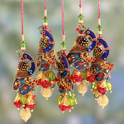 4.7'' Fabric Animals Hanging Figurine Ornament