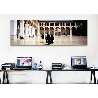 " Group Of People Walking In The Courtyard Of A Mosque, Umayyad Mosque, Damascus, Syria " by Panoramic Images