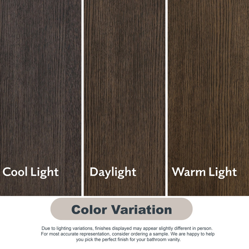 Emma 30" W Single Vanity, Chestnut Brown