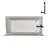 Streamline 60 in. x 30 in. Acrylic Left-Hand Drain Alcove Bathtub in Glossy White With External Drain-101699044
