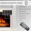 FLAMEKO Sahara Freestanding Electric Fireplace Suite