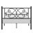 Black Queen Size Metal Bed Frame with Headboard and Footboard, Victorian Butterfly Platform Bedframes, Heavy Duty Platform Storage Bed, Noise-Free Slatted Base-490440644-490440646