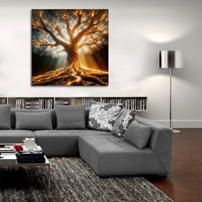 «Tree Glow 1» par Rey Klimt, art mural en verre acrylique