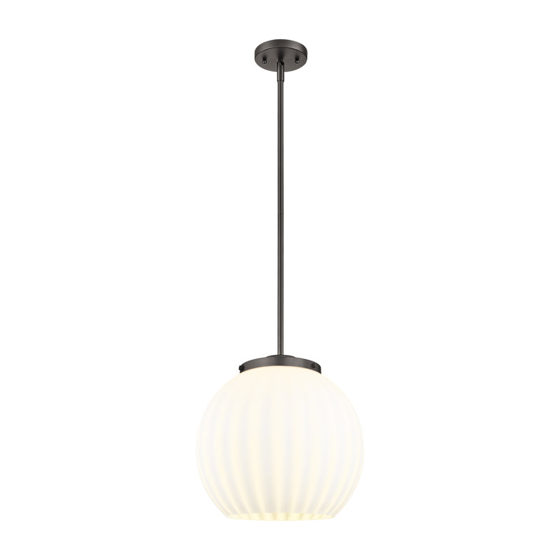 Luminaire suspendu 1 lumière, Bronze huilé