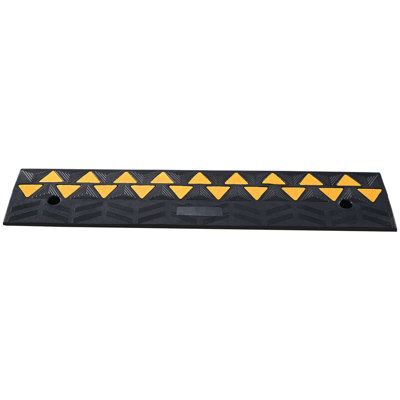 Rampe de trottoir en caoutchouc de 3,7 po de hauteur pour trottoir, rampe de 10 po de largeur et 39,4 po de longueur pour trottoir