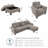 Upholstered L-Shaped Sectional Right Hand Facing-87386296